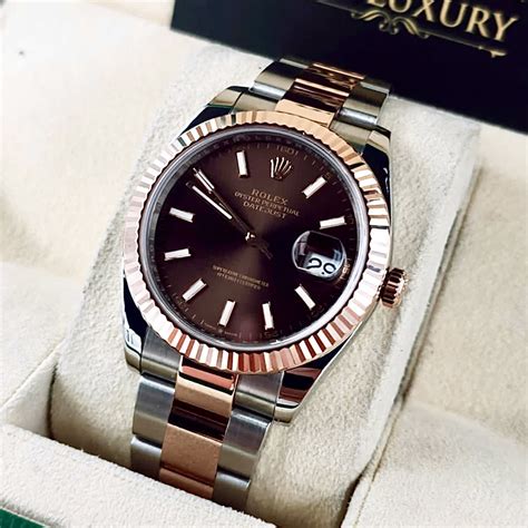 rolex datejust or rose